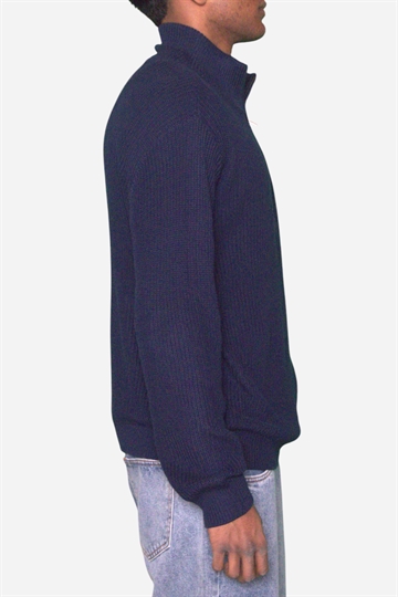 Basic - Half Zip - Strik - Navy